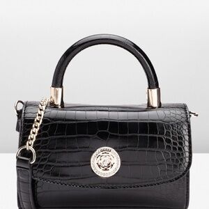 Guess Black Croc-Embossed Women's Bag